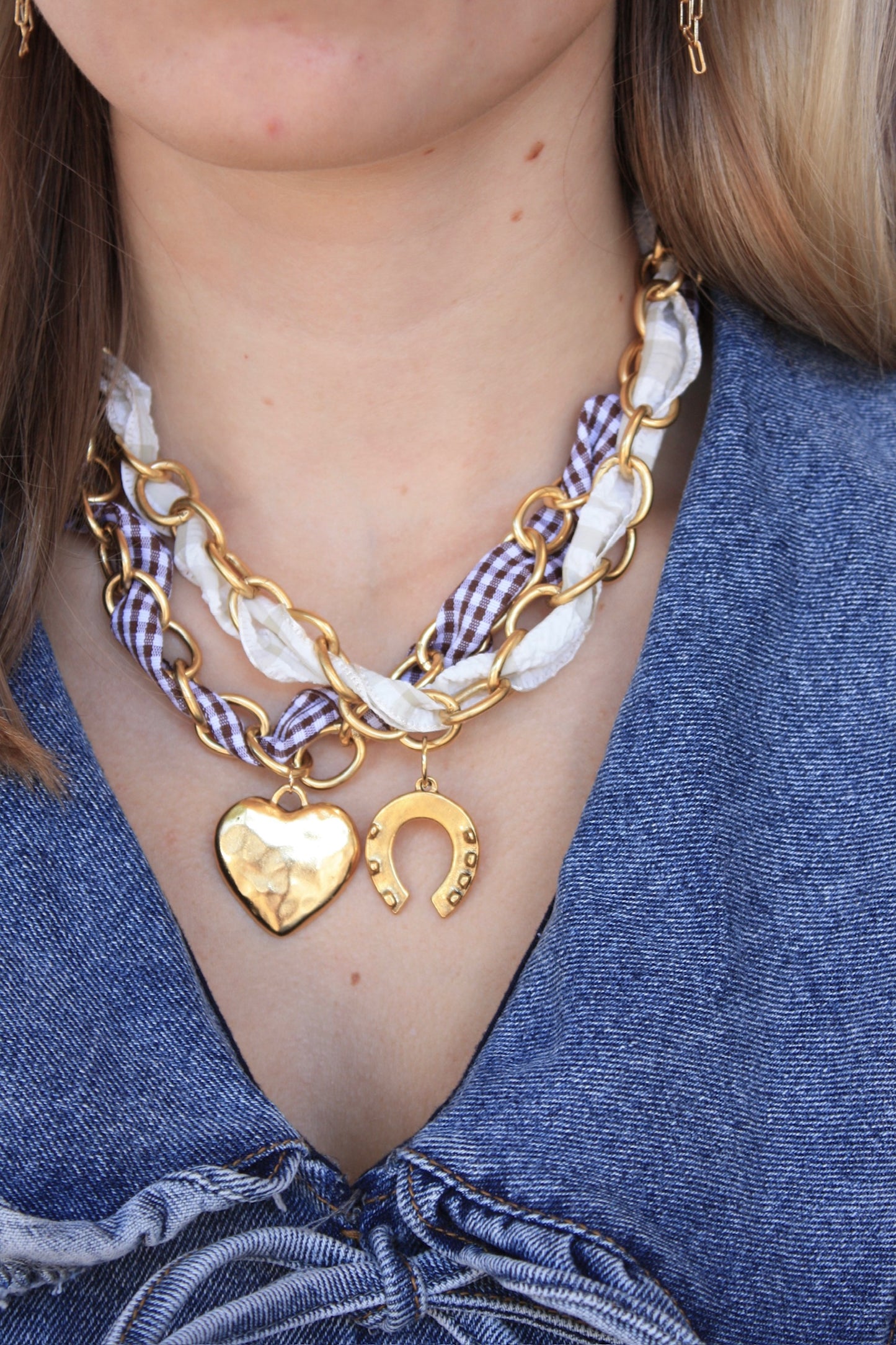 Fall Ribbon Charm - Tan