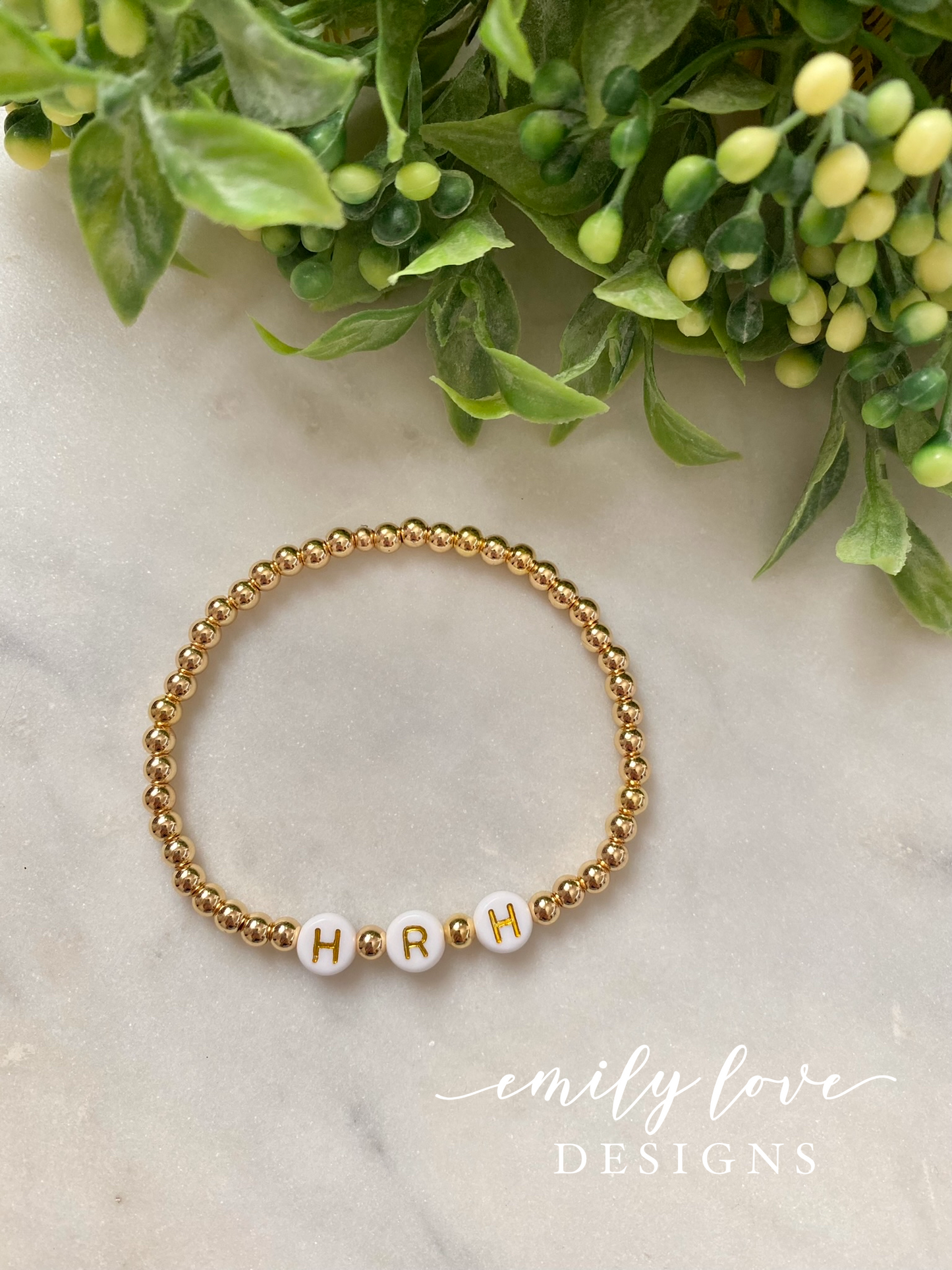 Gold Initial Bracelet