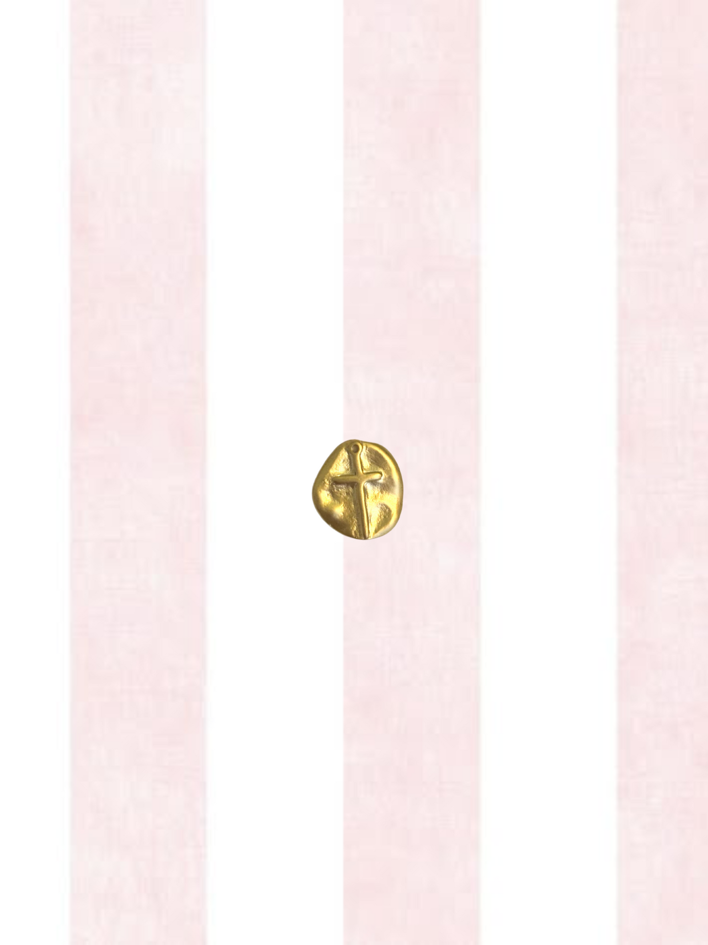 Hammered Cross Charm