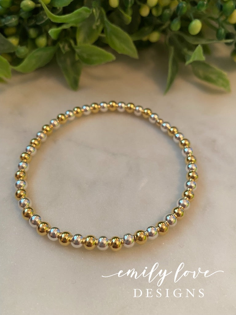 Gold and Silver Bracelet