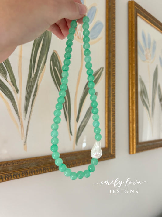 Sideways Pearl-Green