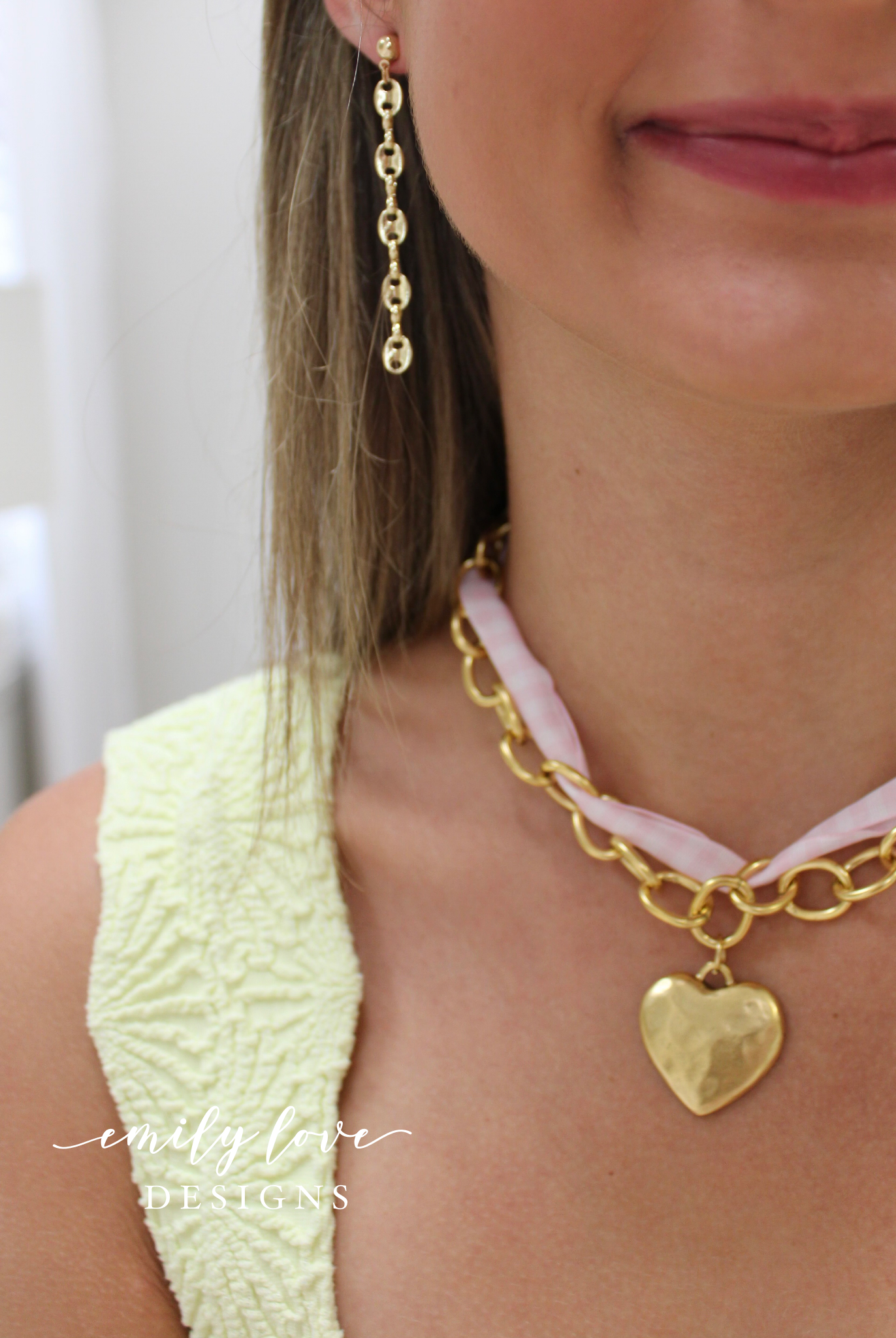 Hammered Heart Charm