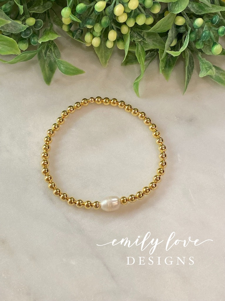 Single Pearl Bracelet