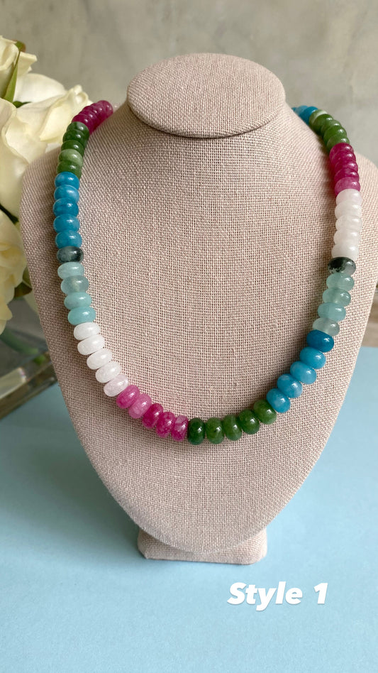 Rondelle Beaded Necklace