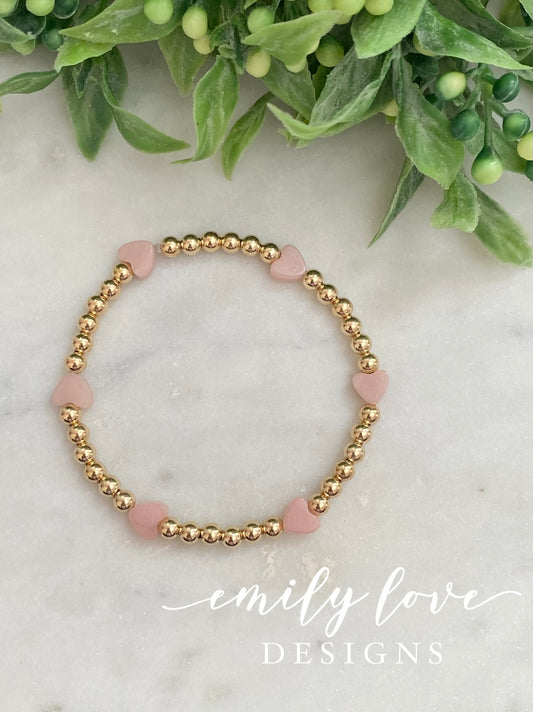 Pink Heart Bracelet