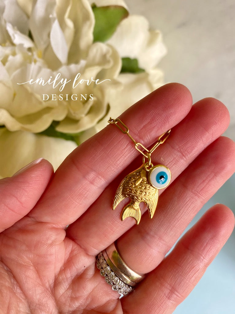 Fish Charm Necklace