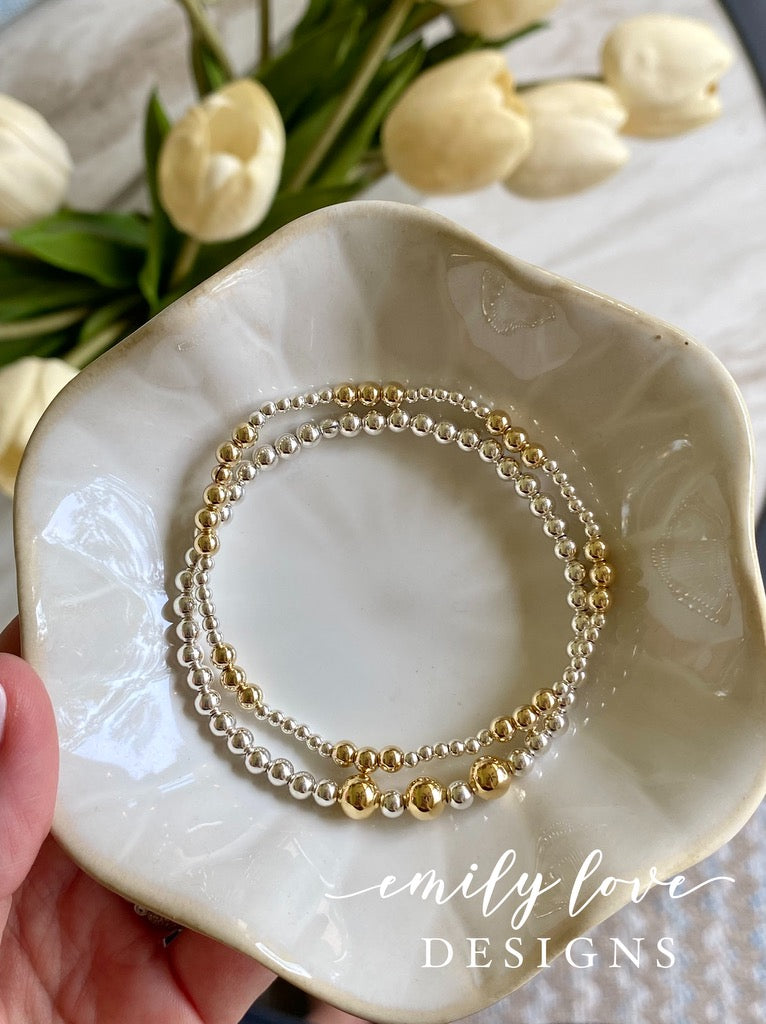 Gold and Silver Bracelet