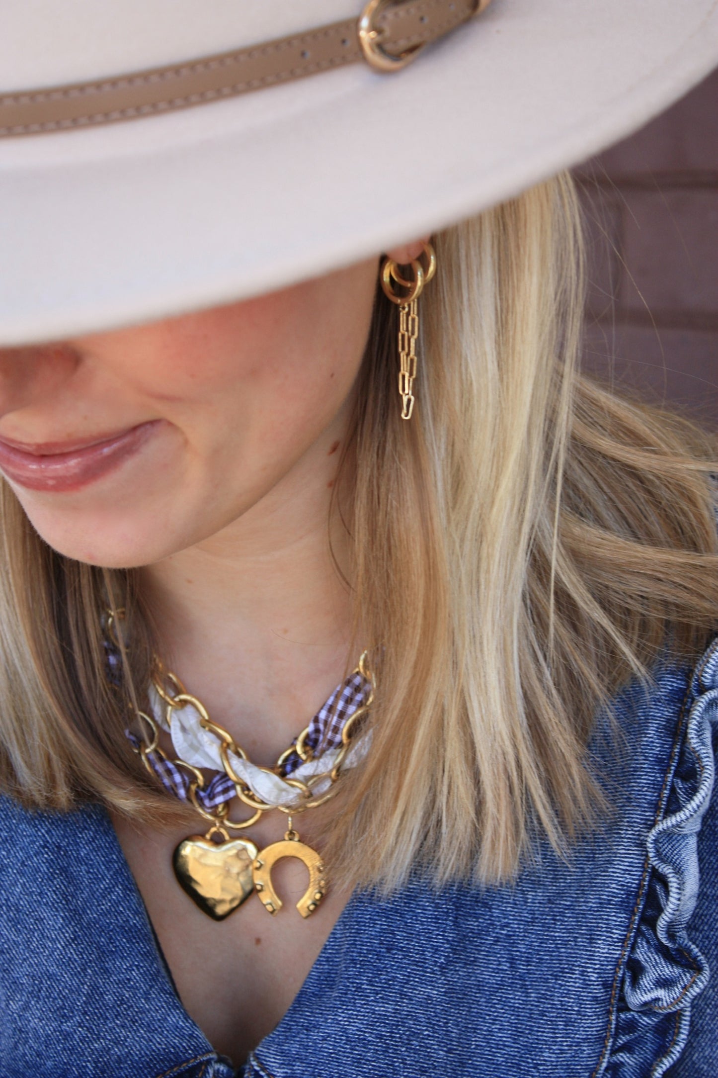 Fall Ribbon Charm - Tan