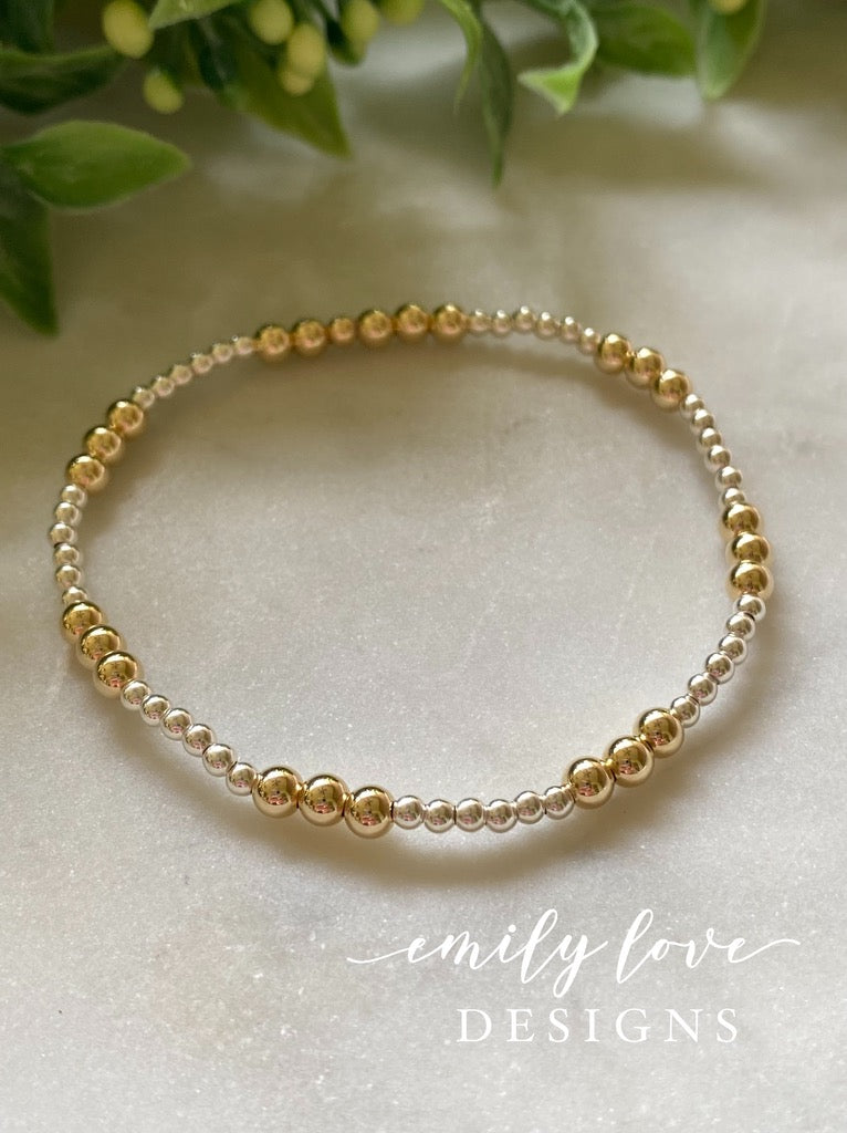 Gold and Silver Bracelet