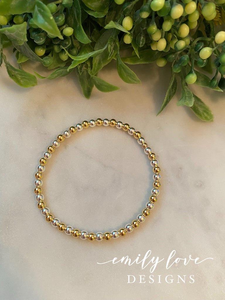 Gold and Silver Bracelet