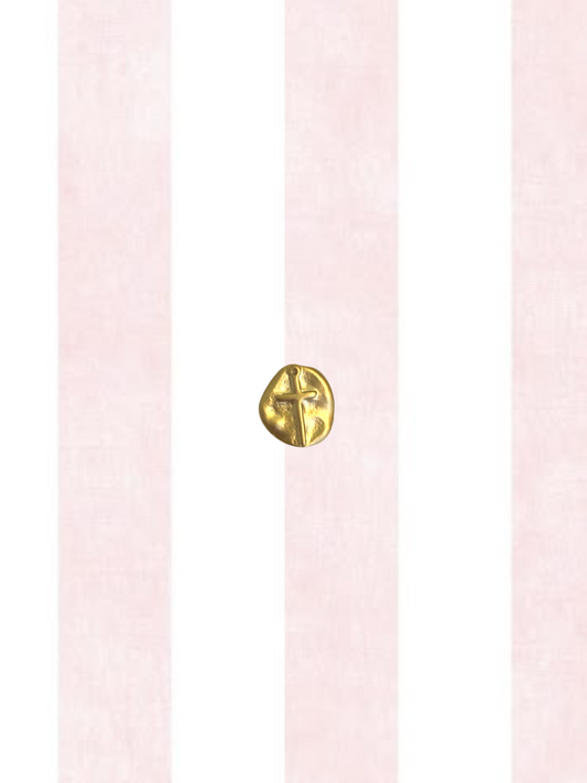 Hammered Cross Charm