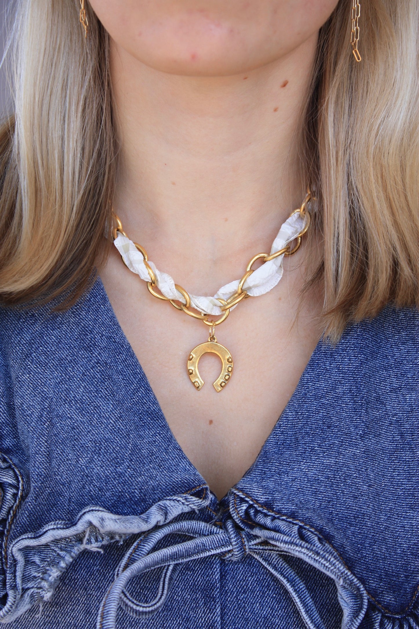 Fall Ribbon Charm - Tan