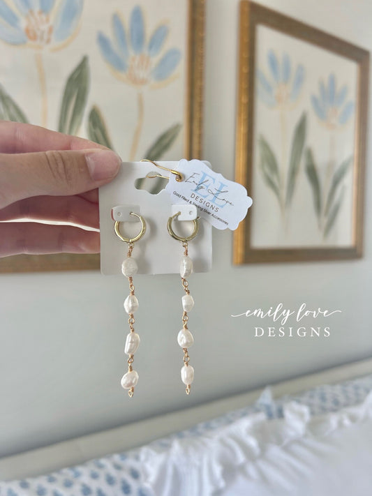 Pearl Duster Earrings
