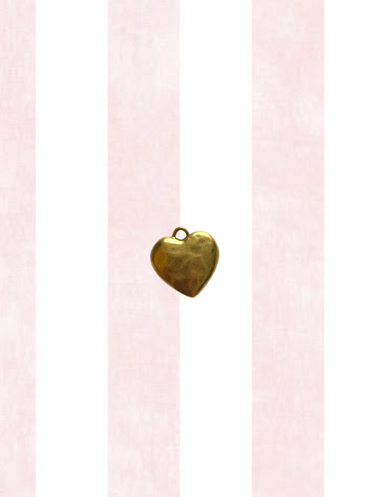 Hammered Heart Charm
