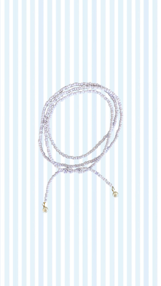 Lavender Tie Necklace