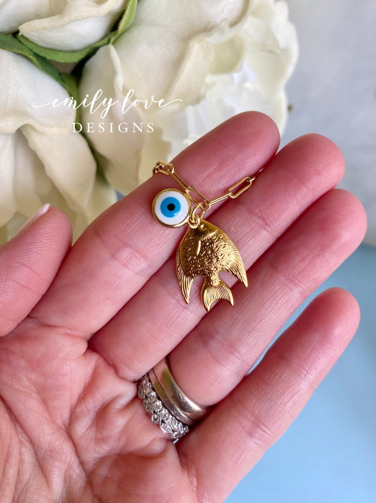 Fish Charm Necklace