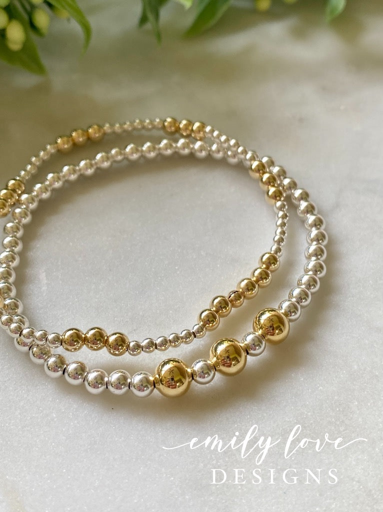 Gold and Silver Bracelet