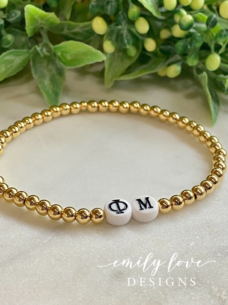 Sorority Letters Bracelet