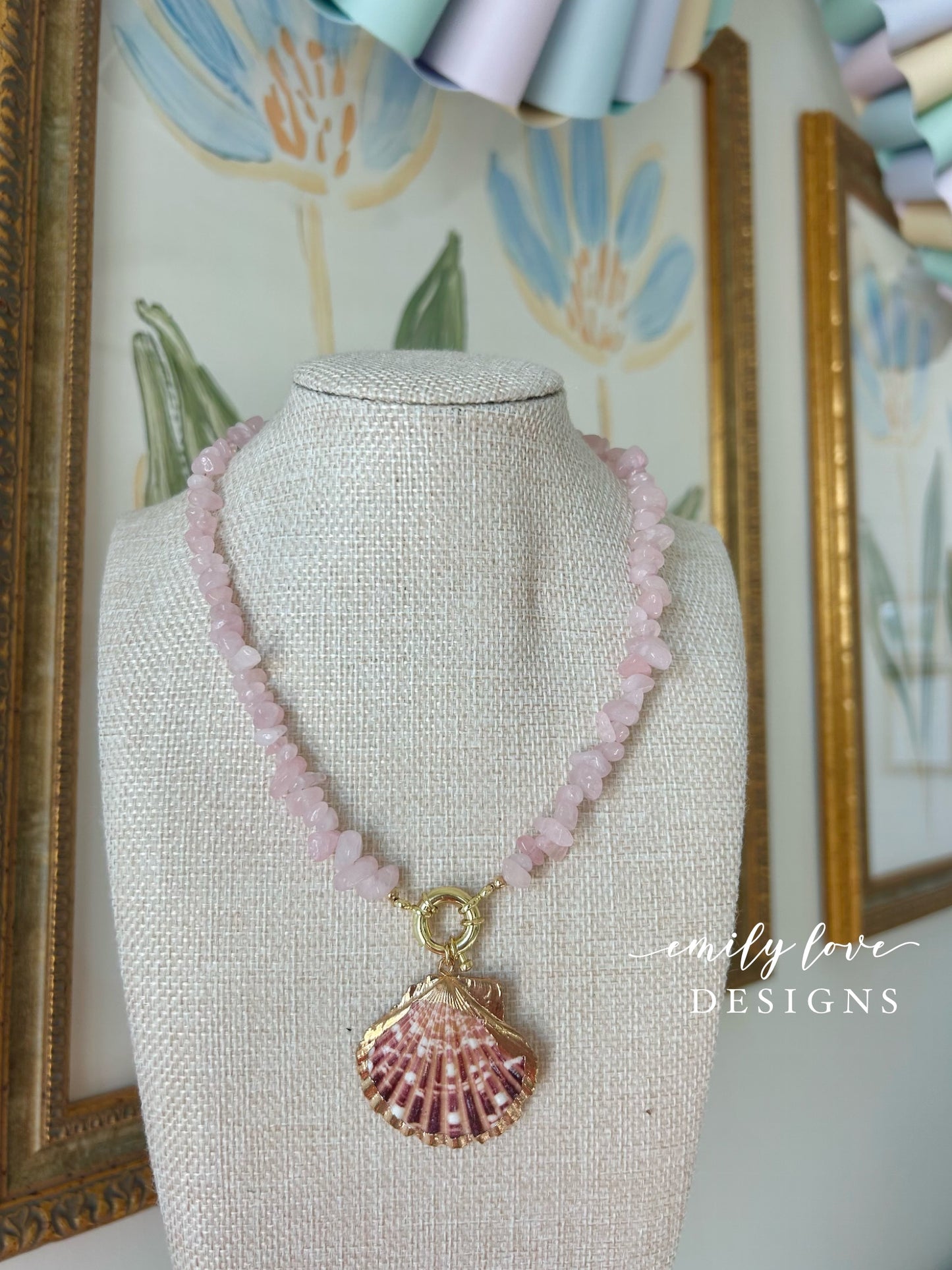Pink Sailor Shell Necklace