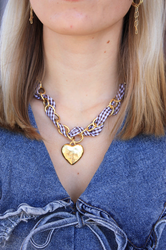 Fall Ribbon Charm - Brown