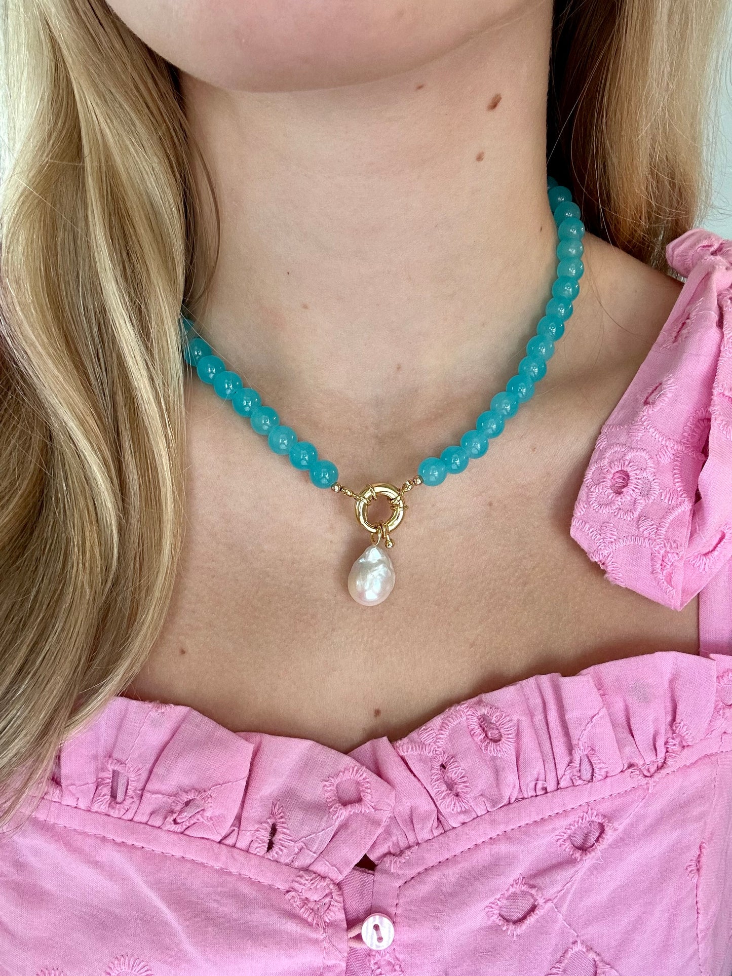 Ocean Sailor Pearl Necklace