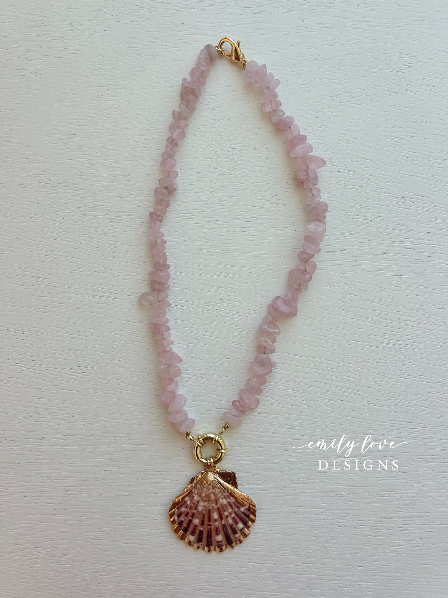 Pink Sailor Shell Necklace