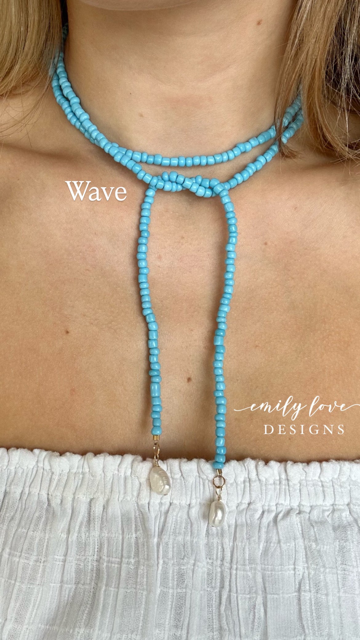 Wave Tie Necklace